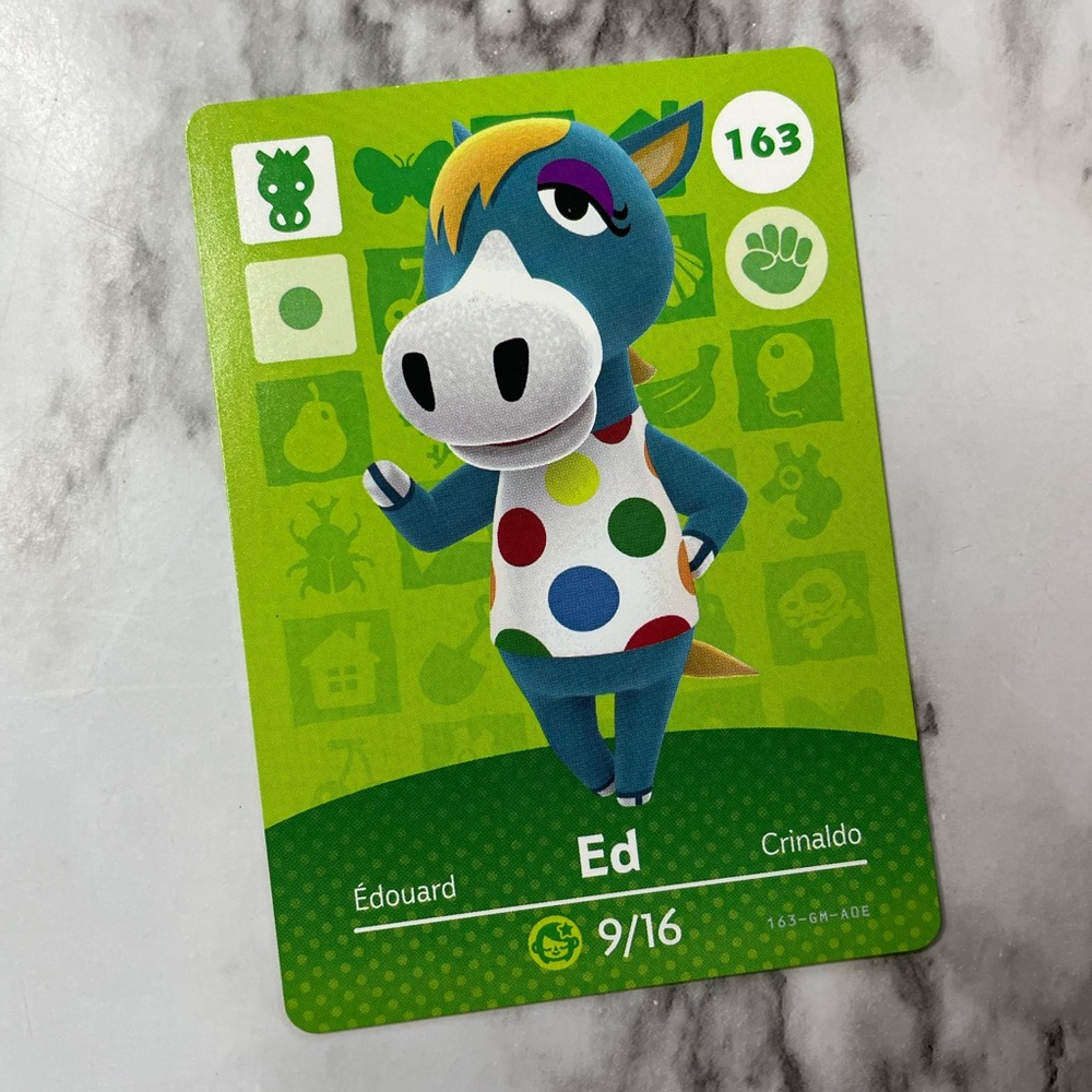 Animal Crossing Ed Amiibo Card